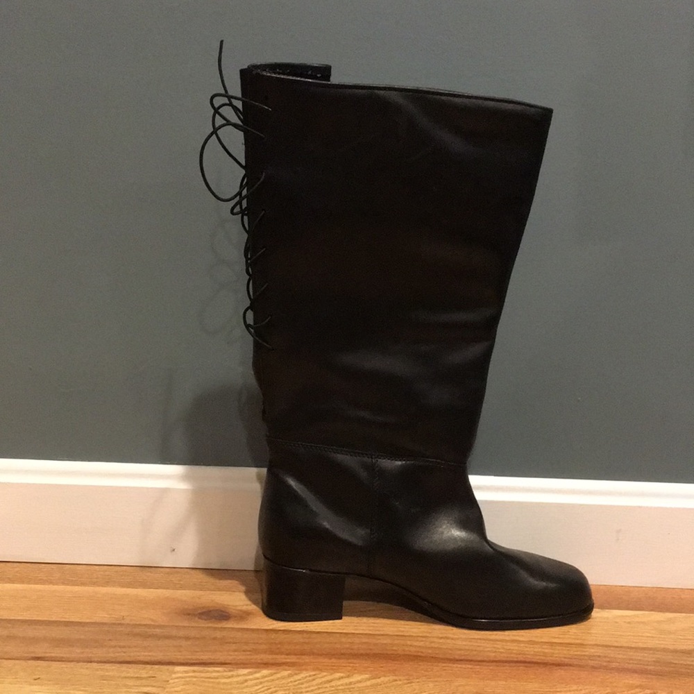 Regence Canada Black Lace Up Boots